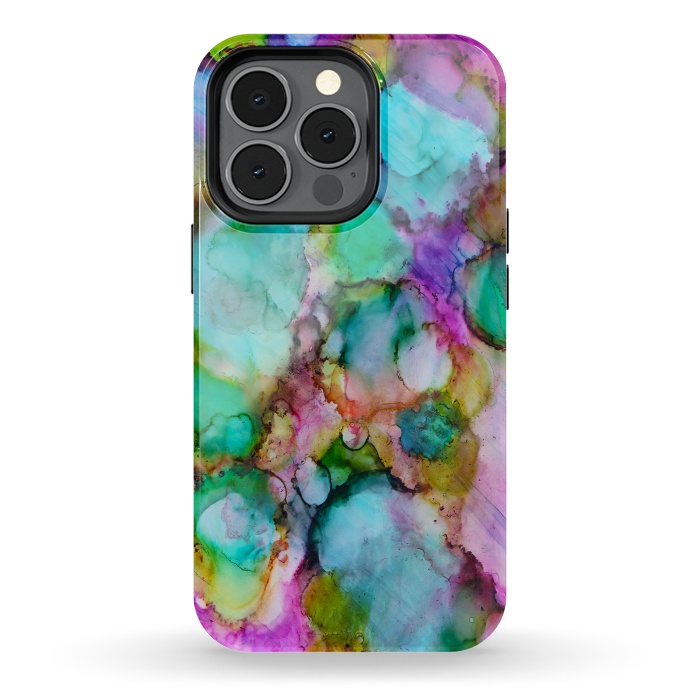iPhone 13 pro StrongFit Alcohol ink 8 by haroulita