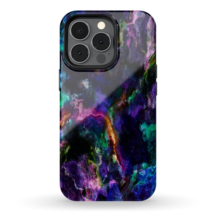 iPhone 13 pro StrongFit Colorful marble by haroulita