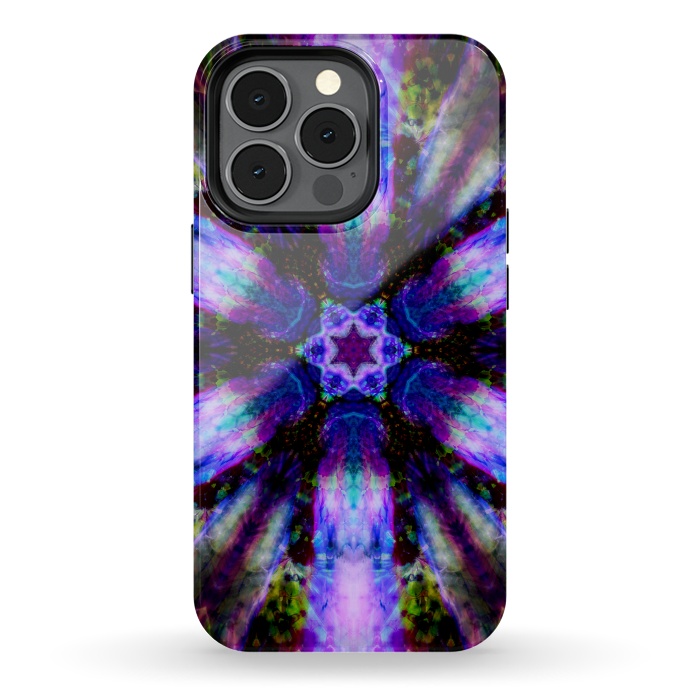 iPhone 13 pro StrongFit Ultra violet ink mandala by haroulita