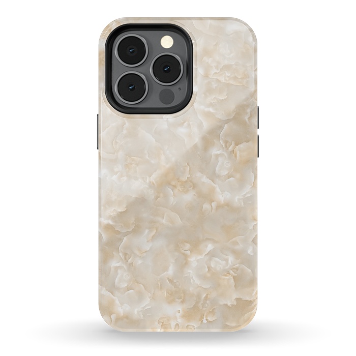 iPhone 13 pro StrongFit Creme Mother of Pearl Texture by  Utart