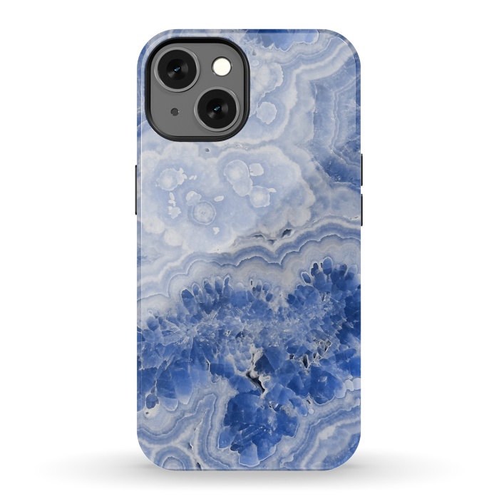 iPhone 13 StrongFit Light Blue Chrystal Agate by  Utart