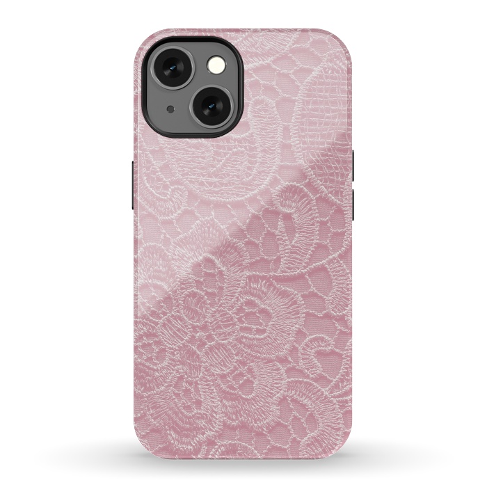 iPhone 13 StrongFit Pink Lace by Andrea Haase