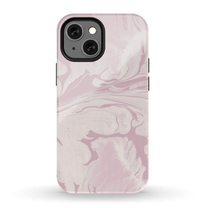 iPhone 13 mini StrongFit Pink Marbled Wet Paint 2 by Andrea Haase