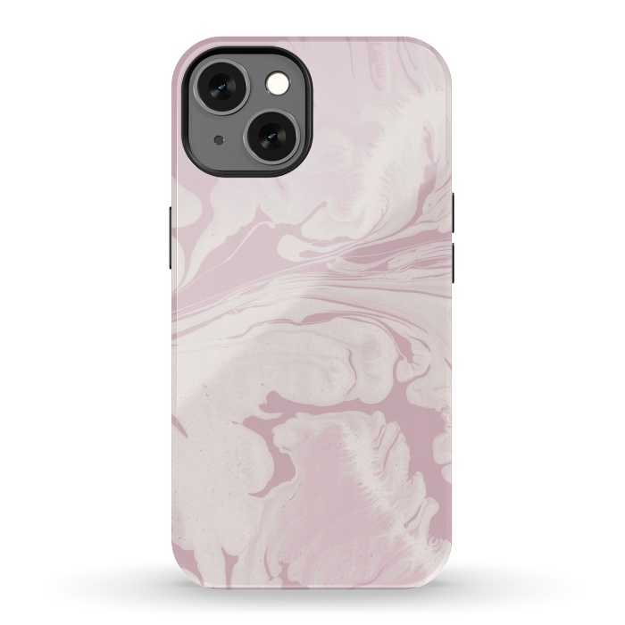 iPhone 13 StrongFit Pink Marbled Wet Paint 2 by Andrea Haase