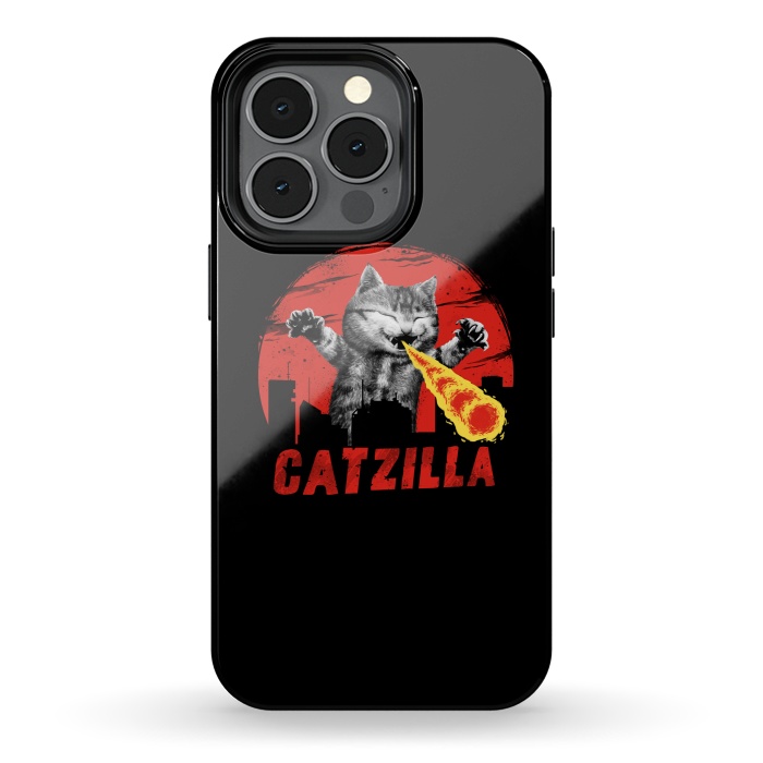 iPhone 13 pro StrongFit Catzilla by Vincent Patrick Trinidad