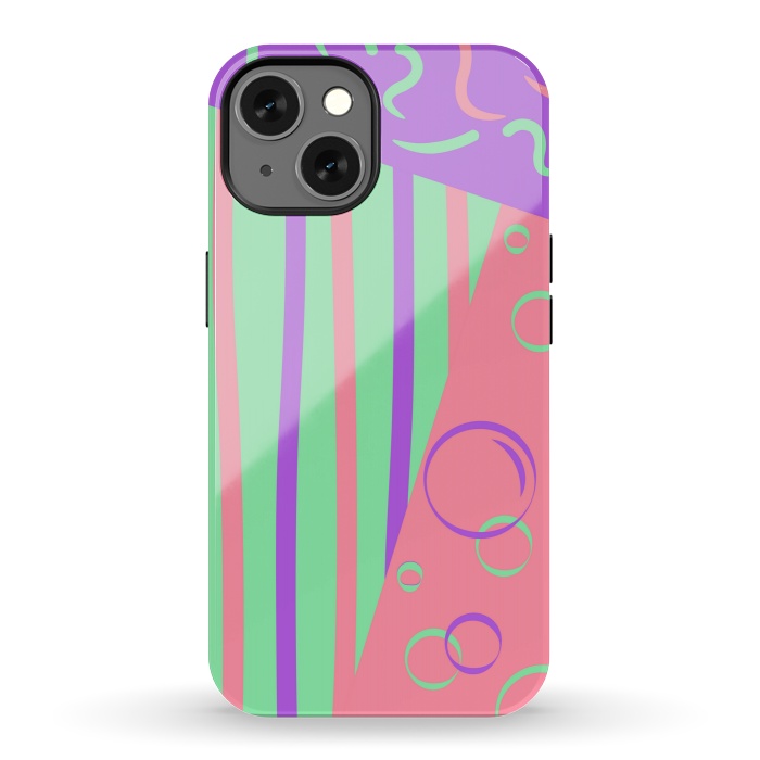 iPhone 13 StrongFit PINK ABSTRACT PATTERN by MALLIKA