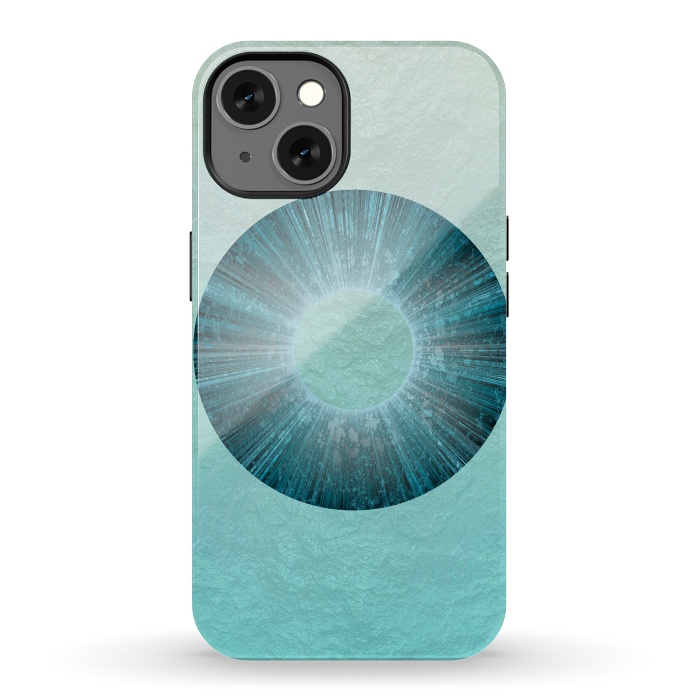 iPhone 13 StrongFit Turquoise Alien Iris 2 by Andrea Haase
