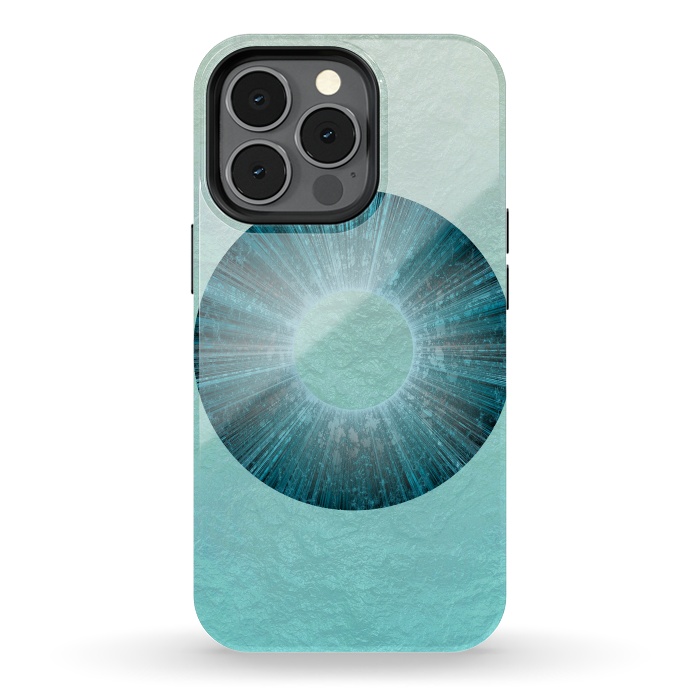 iPhone 13 pro StrongFit Turquoise Alien Iris 2 by Andrea Haase