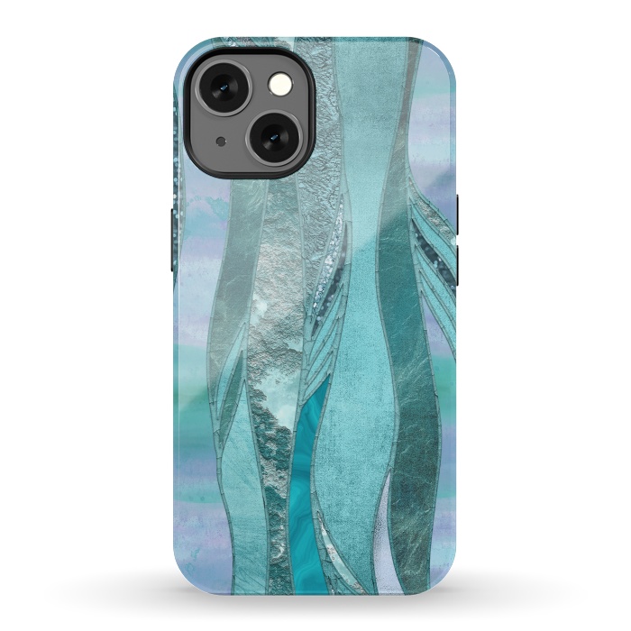 iPhone 13 StrongFit Turquoise Green Glamour by Andrea Haase