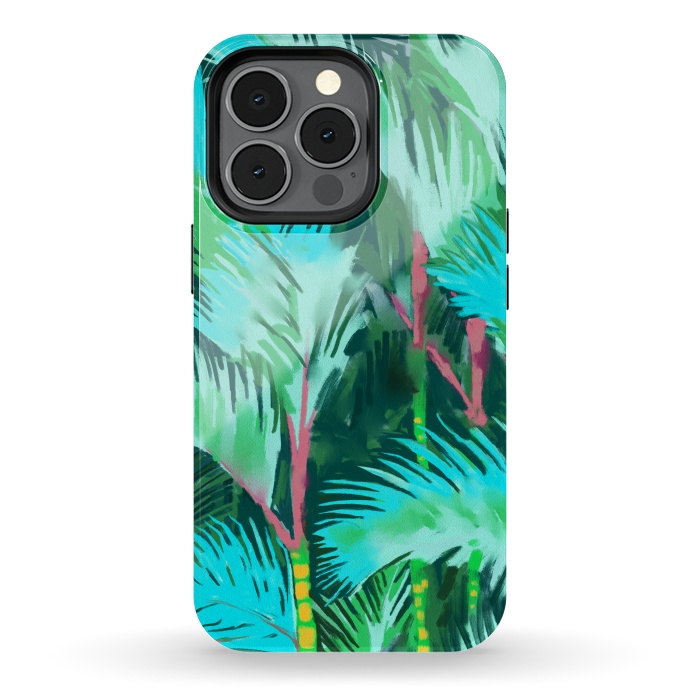 iPhone 13 pro StrongFit Palm Forest by Uma Prabhakar Gokhale