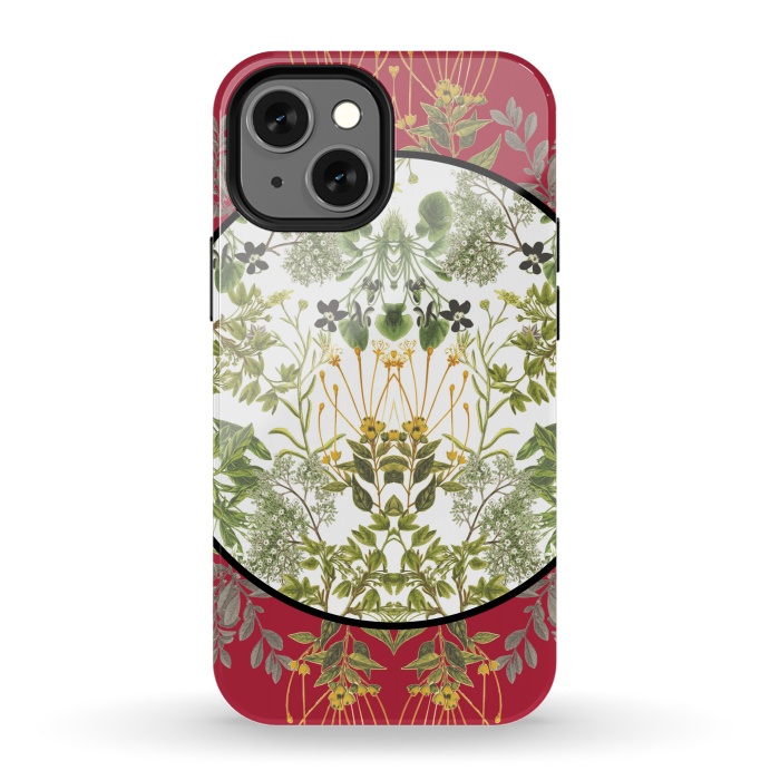 iPhone 13 mini StrongFit Botanic Patchwork by Zala Farah
