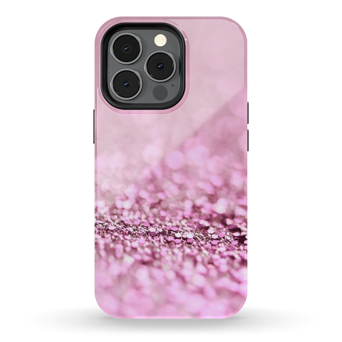 iPhone 13 pro StrongFit Rose Gold Blush Glitter by  Utart