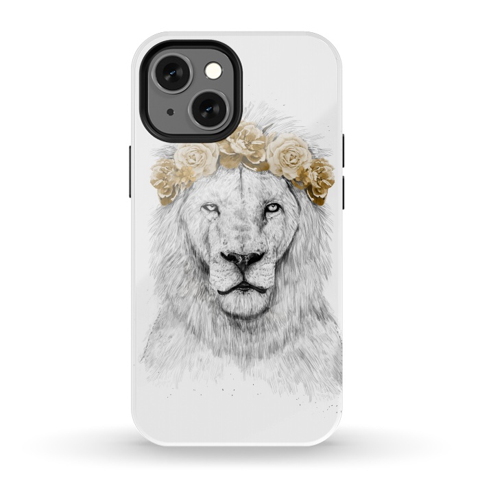 iPhone 13 mini StrongFit Festival lion II by Balazs Solti