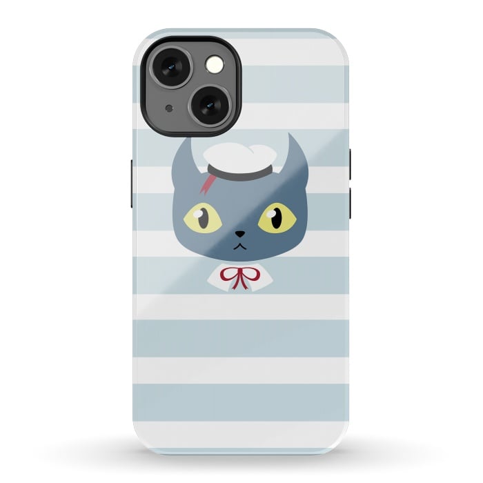 iPhone 13 StrongFit Sailor cat by Laura Nagel