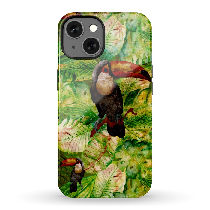 iPhone 13 StrongFit Tropical Jungle Bird by  Utart