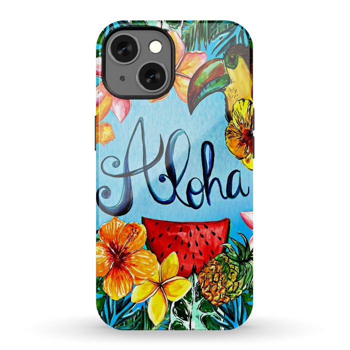 iPhone 13 StrongFit Aloha Tropical Fruits by  Utart