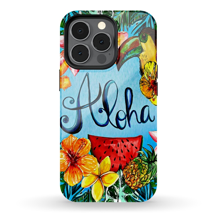 iPhone 13 pro StrongFit Aloha Tropical Fruits by  Utart