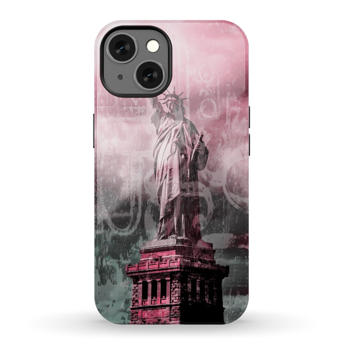 iPhone 13 StrongFit Statue Of Liberty Mixed Media Art by Andrea Haase