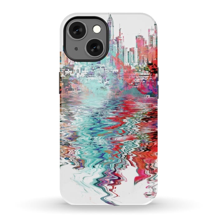 iPhone 13 StrongFit Surreal City Skyline by Andrea Haase