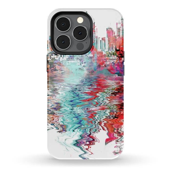 iPhone 13 pro StrongFit Surreal City Skyline by Andrea Haase