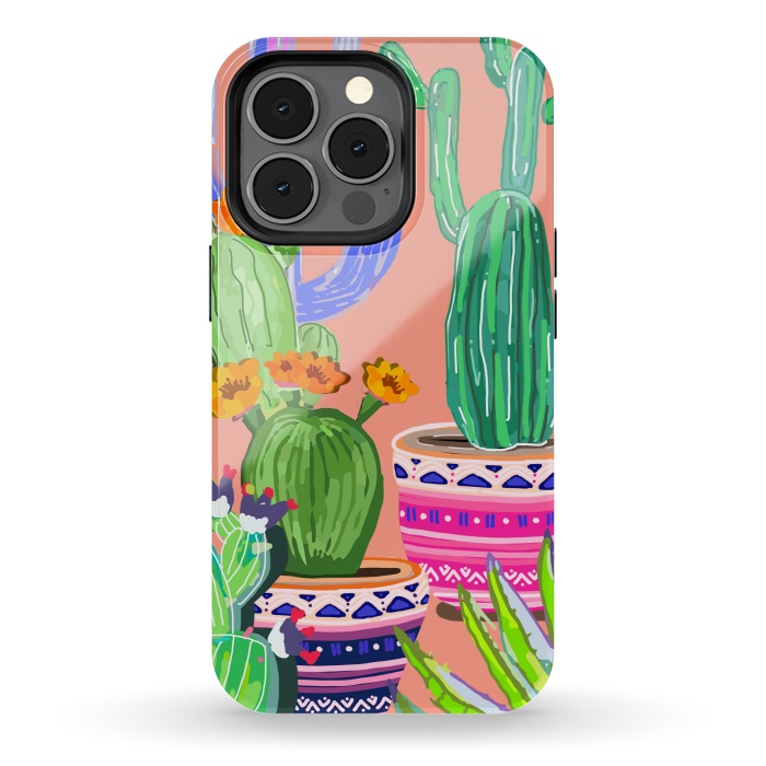 iPhone 13 pro StrongFit Cactus wonderland by MUKTA LATA BARUA