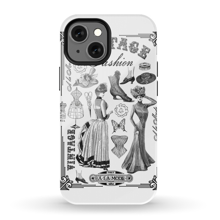 iPhone 13 mini StrongFit Vintage Fashion Ladies by Andrea Haase