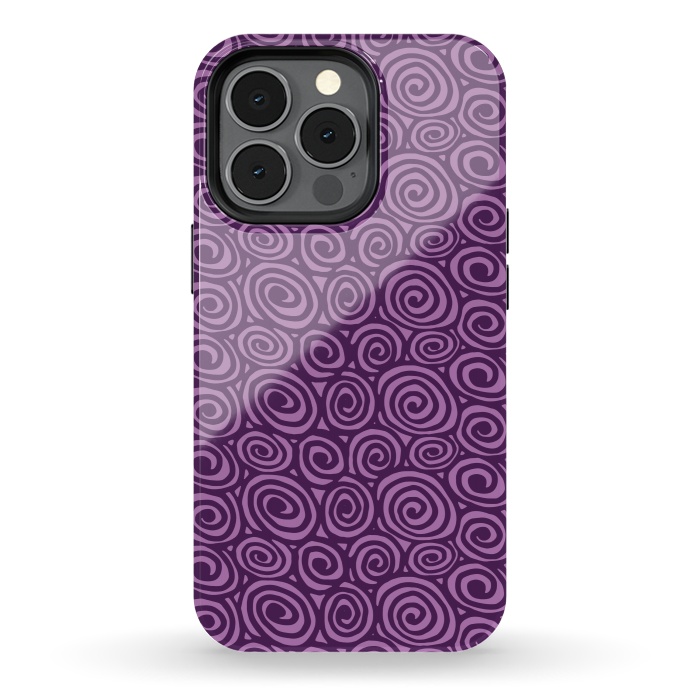 iPhone 13 pro StrongFit Spiral pattern by Laura Nagel