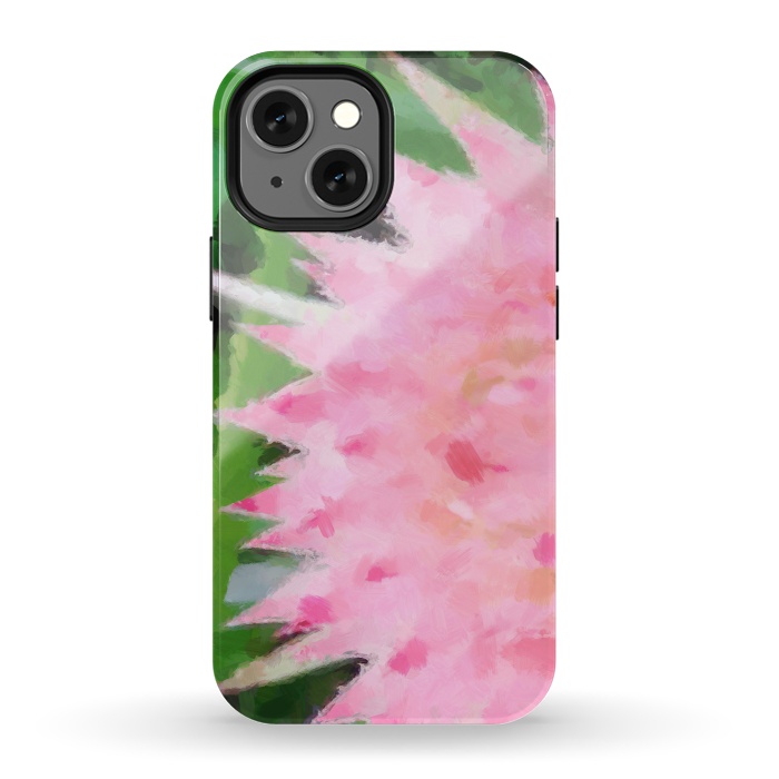 iPhone 13 mini StrongFit Pink Explosion by Majoih