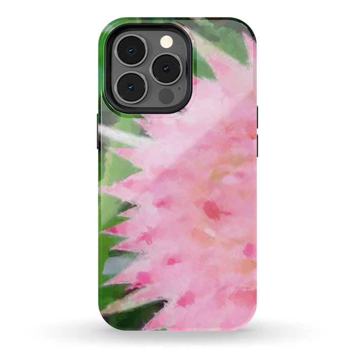 iPhone 13 pro StrongFit Pink Explosion by Majoih