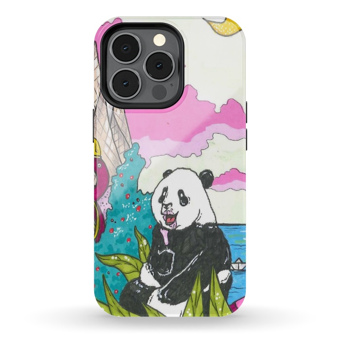iPhone 13 pro StrongFit sugar panda by Varo Lojo
