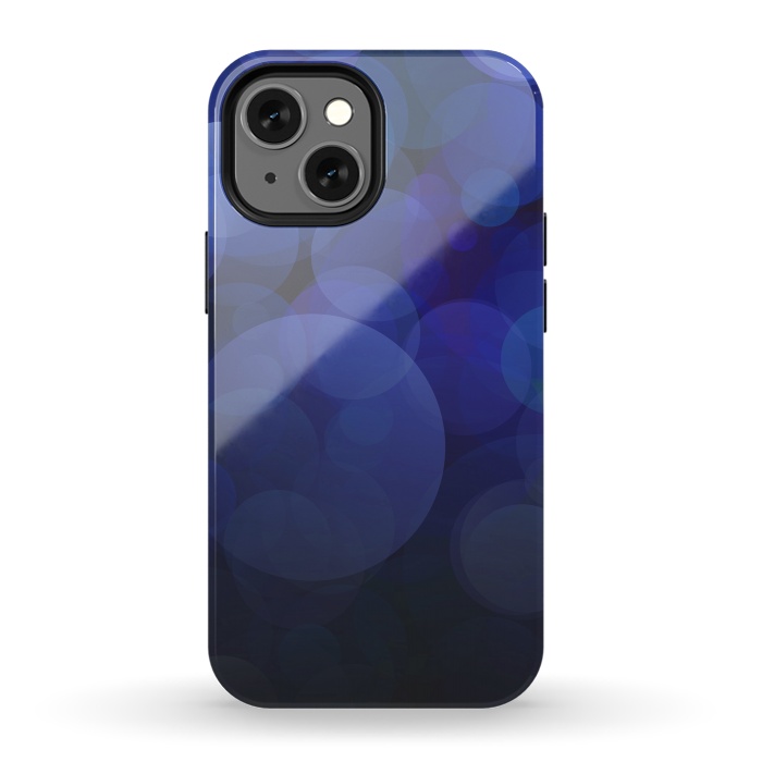iPhone 13 mini StrongFit Magical Blue Bokeh Lights by Andrea Haase