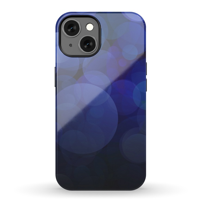 iPhone 13 StrongFit Magical Blue Bokeh Lights by Andrea Haase
