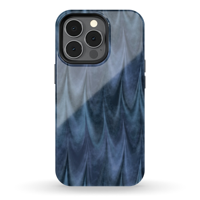 iPhone 13 pro StrongFit Blue Wbstract Waves by Andrea Haase