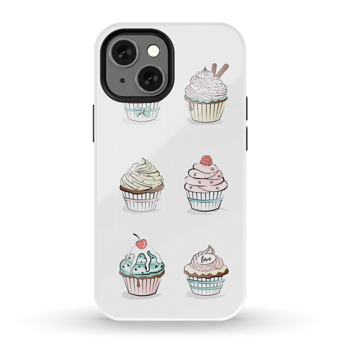 iPhone 13 mini StrongFit Sweet Cupcakes by Martina