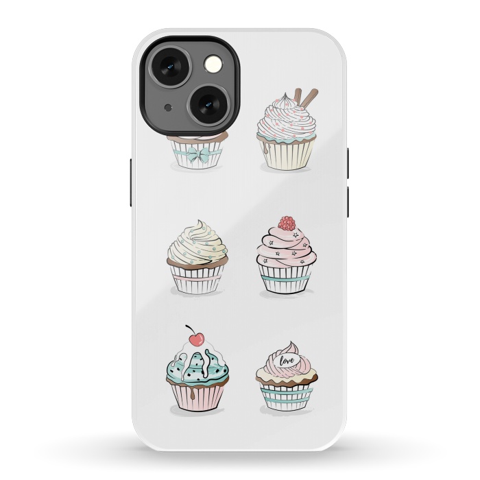 iPhone 13 StrongFit Sweet Cupcakes by Martina