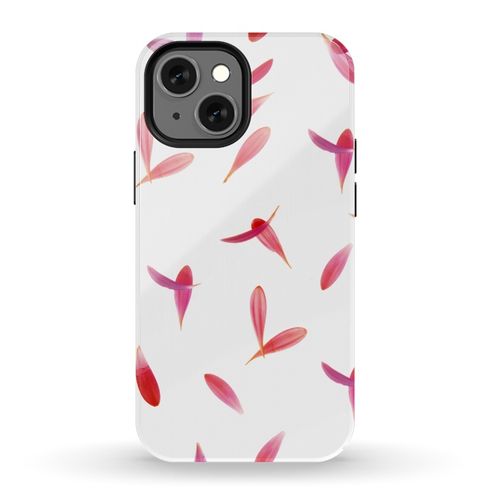 iPhone 13 mini StrongFit Red Rose Leaves by Creativeaxle