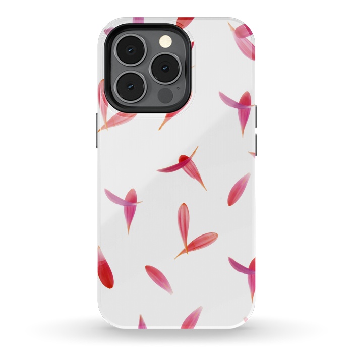 iPhone 13 pro StrongFit Red Rose Leaves by Creativeaxle