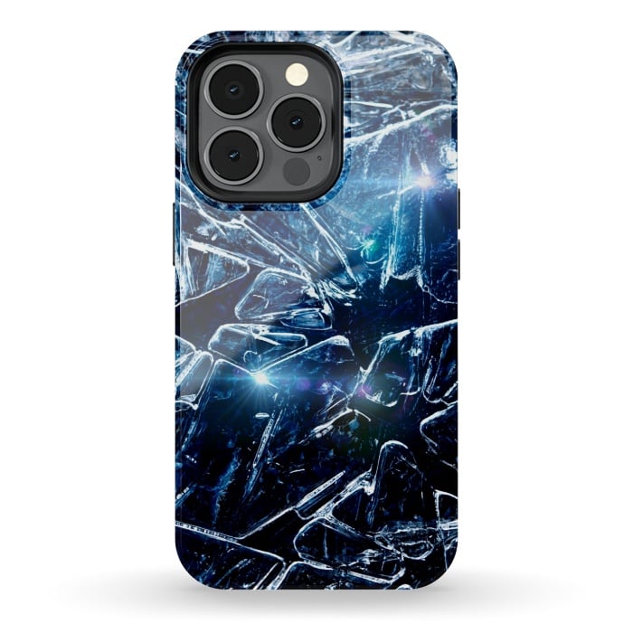 iPhone 13 pro StrongFit Cracked Ice by Gringoface Designs