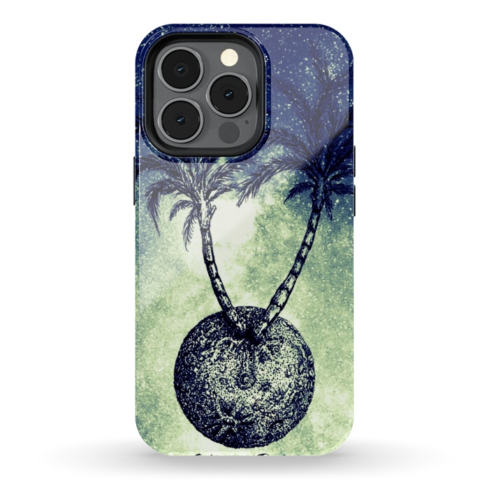 iPhone 13 pro StrongFit Paradise is on the Moon by Gringoface Designs