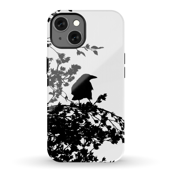 iPhone 13 StrongFit Black And White Bird by Andrea Haase