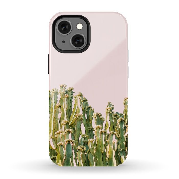 iPhone 13 mini StrongFit Cactus Blush by Uma Prabhakar Gokhale