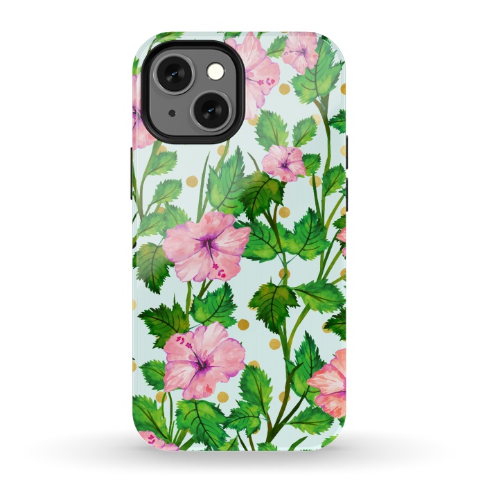 iPhone 13 mini StrongFit Blush Blossom by Uma Prabhakar Gokhale