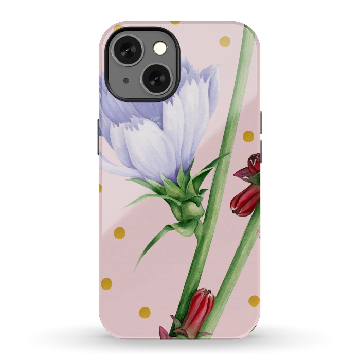 iPhone 13 StrongFit Purple Chicory by Creativeaxle