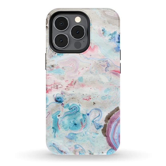 iPhone 13 pro StrongFit Marble Pattern-v1 by Creativeaxle