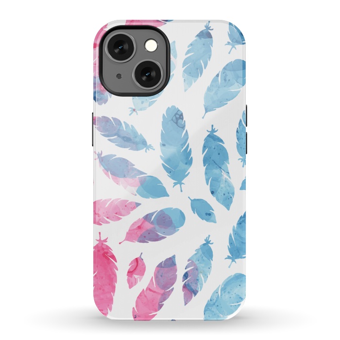 iPhone 13 StrongFit Peaceful Feather by Creativeaxle