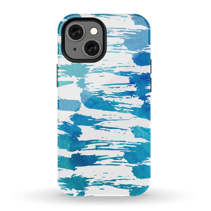iPhone 13 mini StrongFit Brushstrokes scribble pattern by Dushan Medich