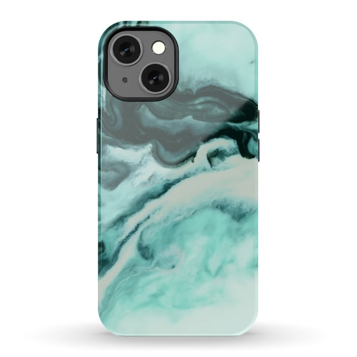 iPhone 13 StrongFit Abstract marbling mint por Mmartabc