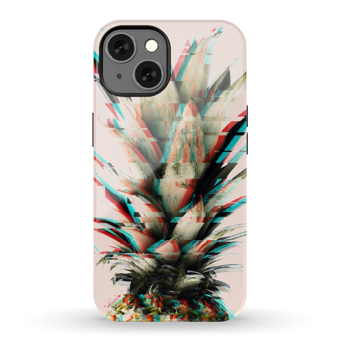 iPhone 13 StrongFit Glitch pineapple by Mmartabc