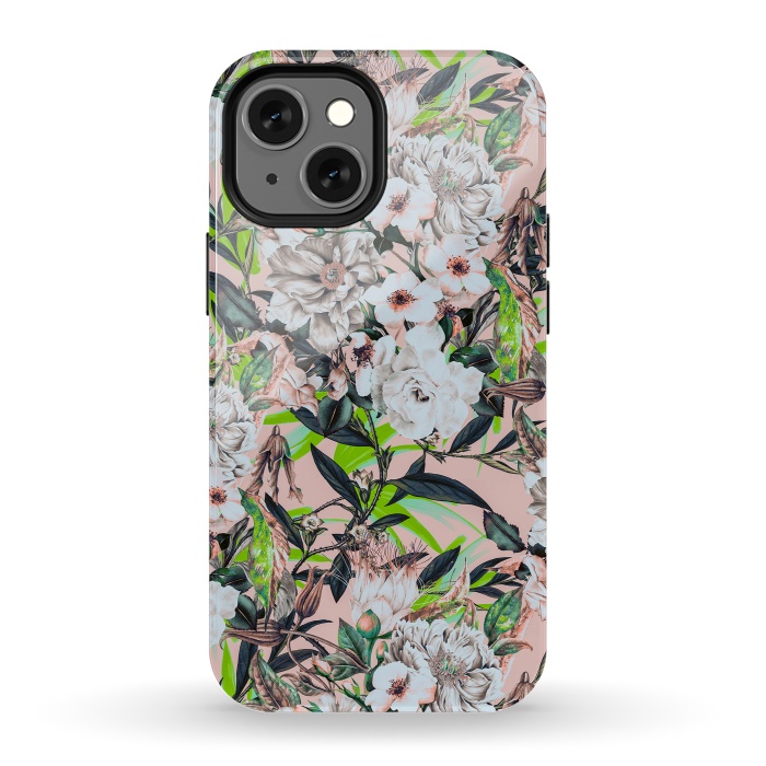 iPhone 13 mini StrongFit Flowering bouquet pink by Mmartabc