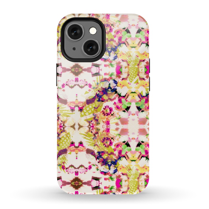 iPhone 13 mini StrongFit Abstract floral mosaic I by Mmartabc